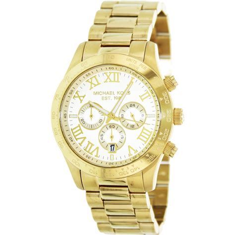 mens gold michael kors watch cheap|michael kors chronograph gold.